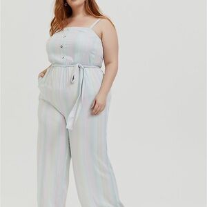 Torrid 1X Her universe Disney Little Mermaid Ariel Pinafore Jumpsuit